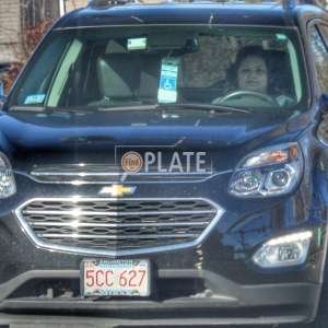 5CC627 MA License Plate