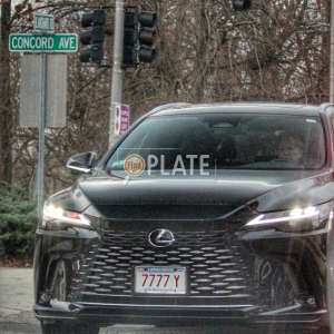 7777Y MA License Plate