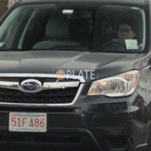 51FA86 MA License Plate