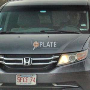5FCE74 MA License Plate