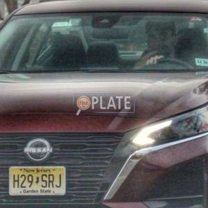 H29SRJ NJ License Plate