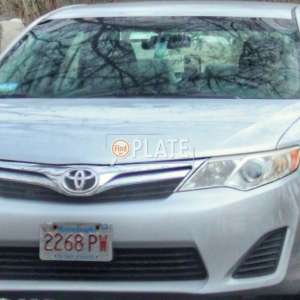 2268PW MA License Plate