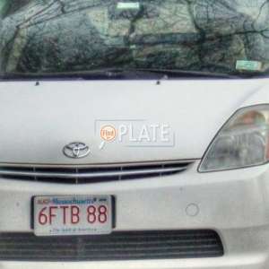6FTB88 MA License Plate