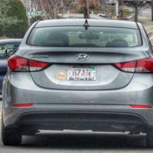 674N MA License Plate