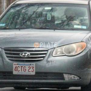 4CTG23 MA License Plate
