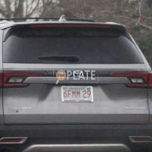 6FMM29 MA License Plate