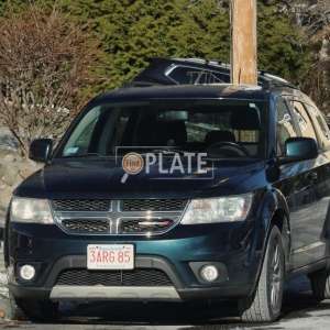 3ARG85 MA License Plate