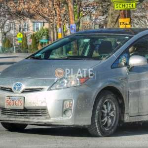 563GT9 MA License Plate