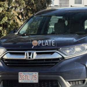 3STL75 MA License Plate