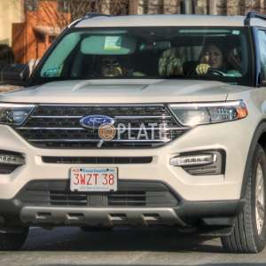3WZT38 MA License Plate