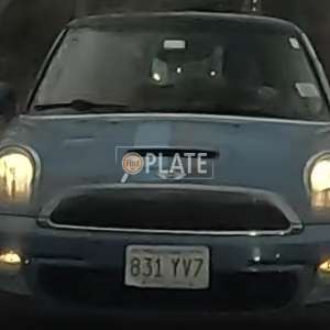 831YV7 MA License Plate