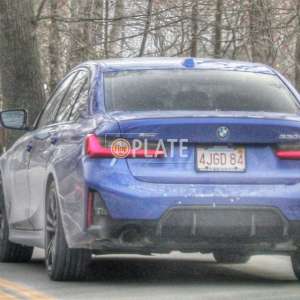 4JGD84 MA License Plate