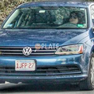 1JFP27 MA License Plate