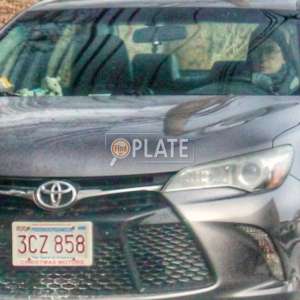 3CZ858 MA License Plate