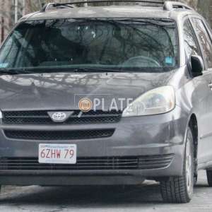 6ZHW79 MA License Plate