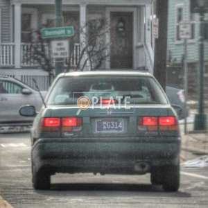 MAG314 MA License Plate