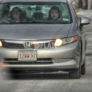 1ZWW97 MA License Plate