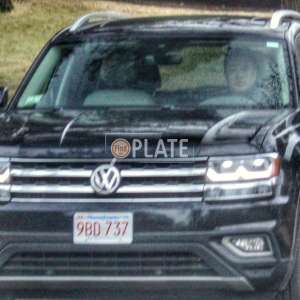 9BD737 MA License Plate