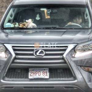 2HPD81 MA License Plate