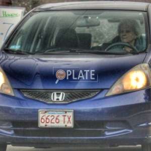 6626TX MA License Plate