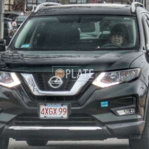 4XGX99 MA License Plate