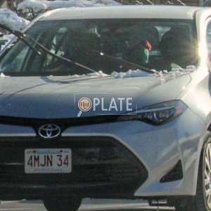 4MJN34 MA License Plate