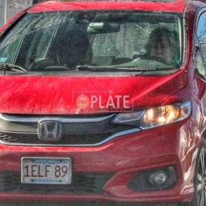 1ELF89 MA License Plate