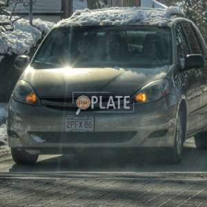 2PFX86 MA License Plate