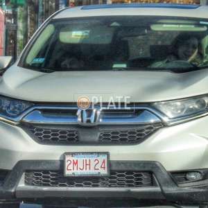 2MJH24 MA License Plate