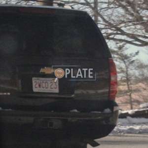 2WCD23 MA License Plate