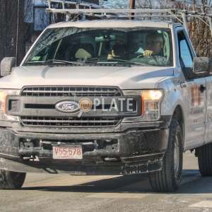 V55578 MA License Plate