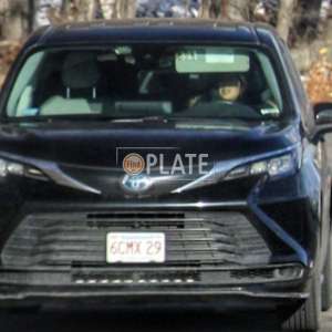 6CMX29 MA License Plate