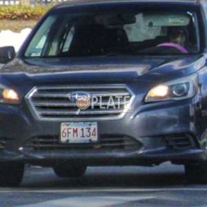 6FM134 MA License Plate