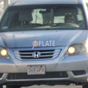 369GF4 MA License Plate