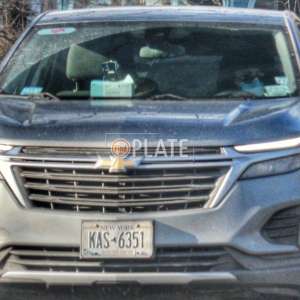 KAS6351 NY License Plate
