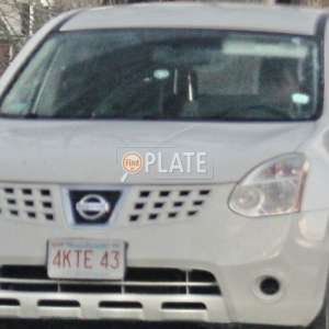 4KTE43 MA License Plate