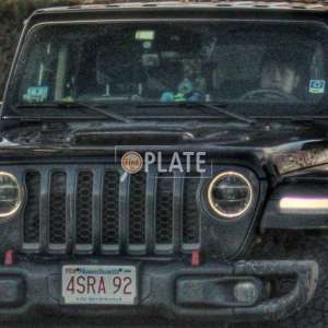 4SRA92 MA License Plate