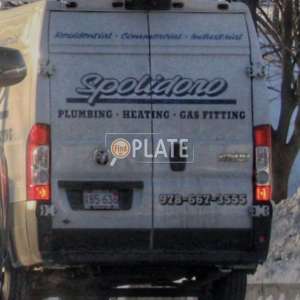 X85636 MA License Plate