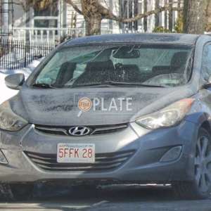 5FFK28 MA License Plate