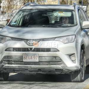 6EGA97 MA License Plate