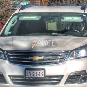 2VSH46 MA License Plate