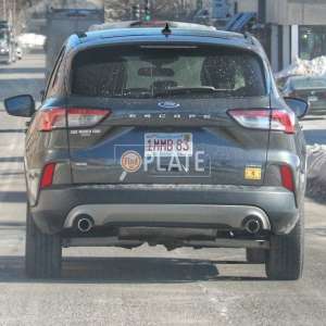 1MMB83 MA License Plate