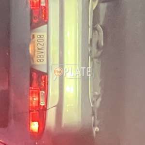 8BVK208 CA License Plate