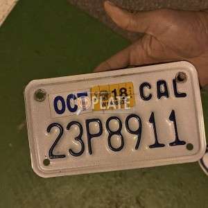 RUN CA License Plate