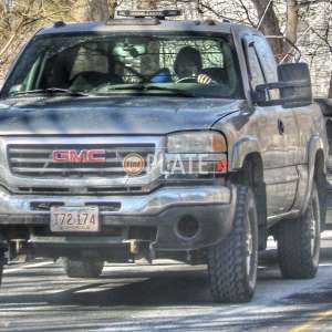T72174 MA License Plate