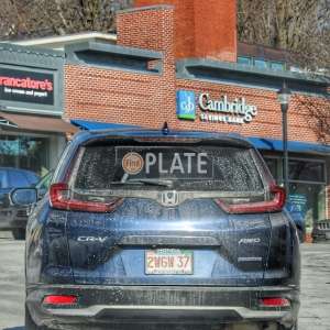 2WGW37 MA License Plate