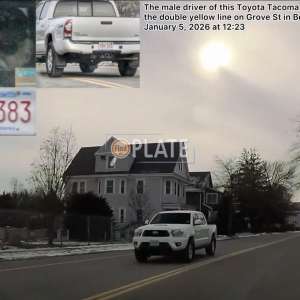 7BH383 MA License Plate