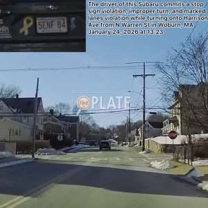 5ENF84 MA License Plate