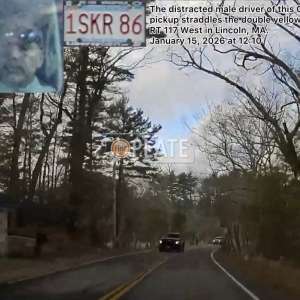 1SKR86 MA License Plate