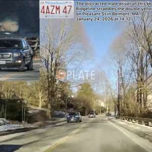4AZM47 MA License Plate